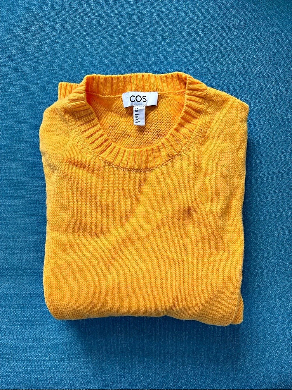 COS Wool Crewneck Sweater in Yellow Like New